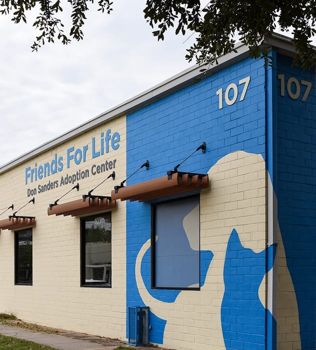 friends for life nonprofit animal shelter building in Houston Texas