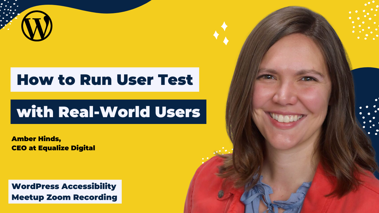 How to Run User Test with Real-World Users Amber Hinds