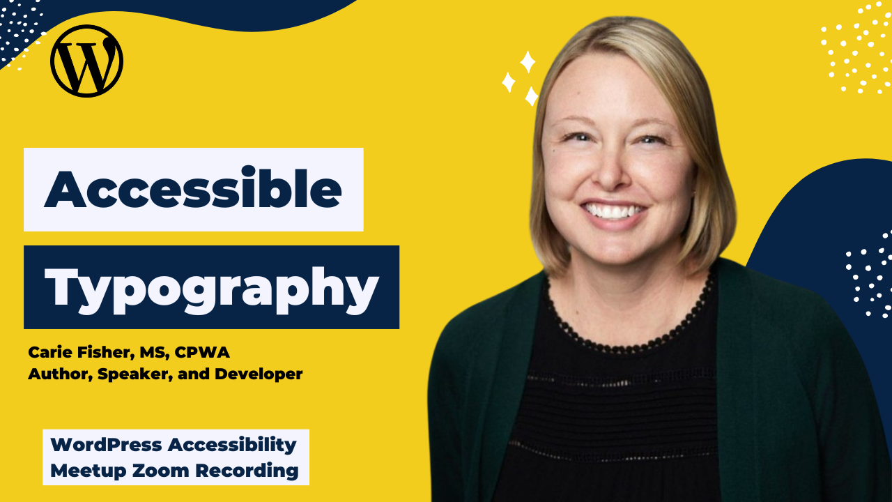 Accessible Typography: Carie Fisher