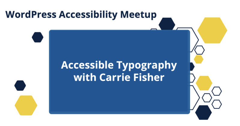 accessible typography with carrie fisher