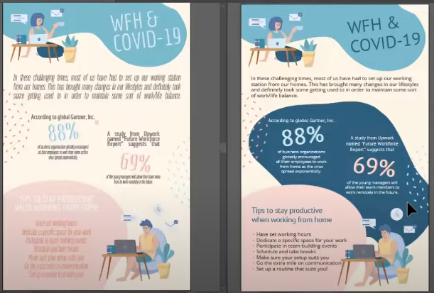 Two flyers side by side. Read the article details.