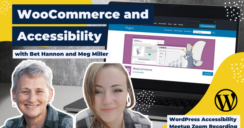 WooCommerce and Accessibility