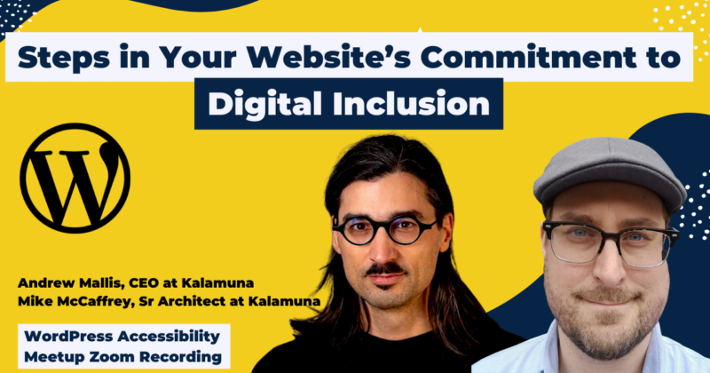 Steps in Your Website’s Commitment to Digital Inclusion