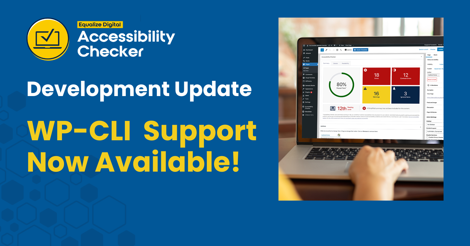 Equalize Digital Accessibility Checker Development Update, WP-CLI Support Now Available