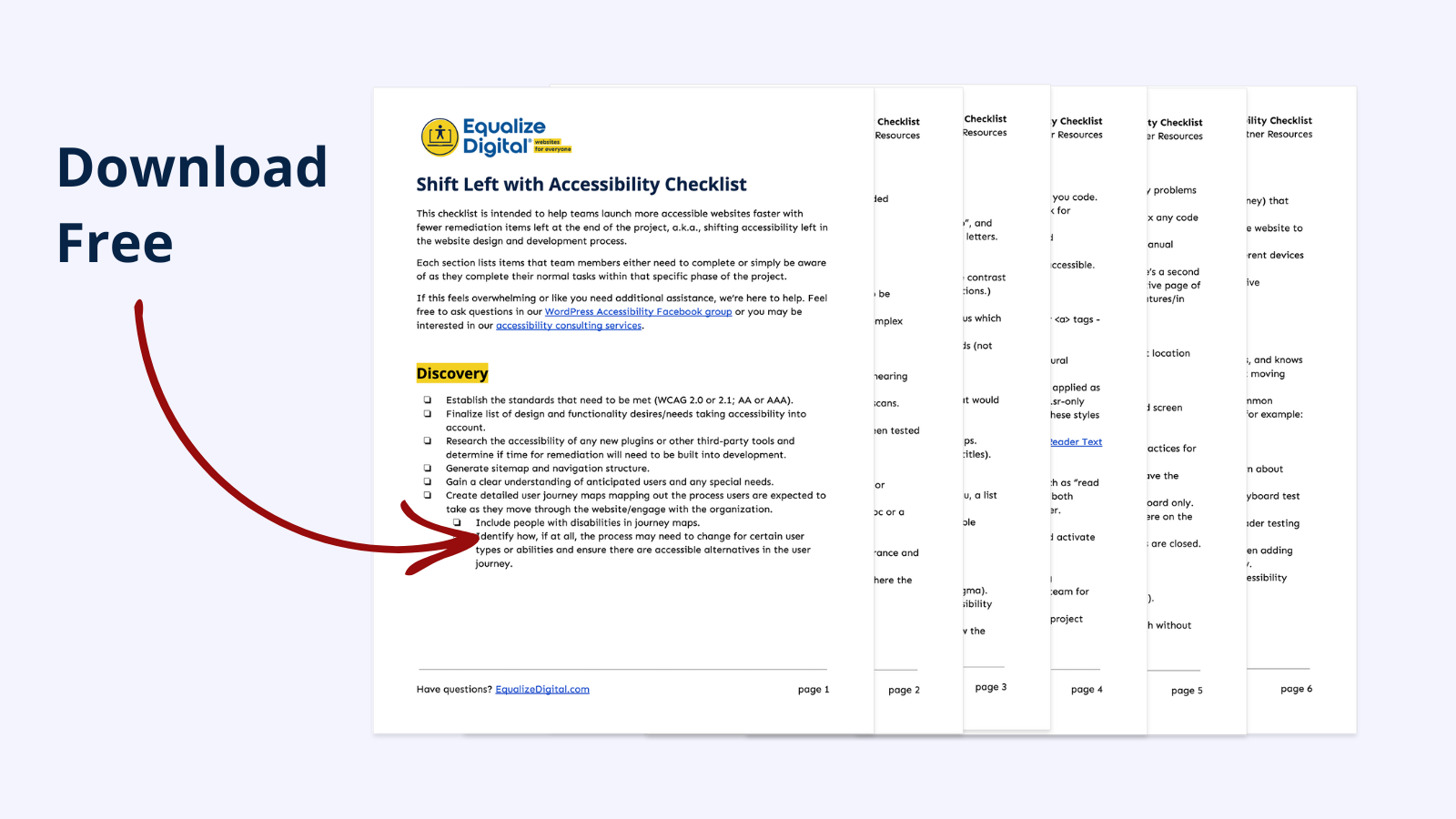 Shift Left with Accessibility Checklist - Equalize Digital