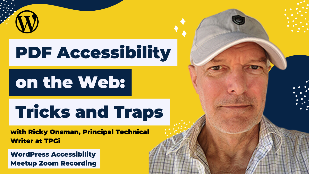 PDF Accessibility on the Web Tricks and Traps Ricky Onsman