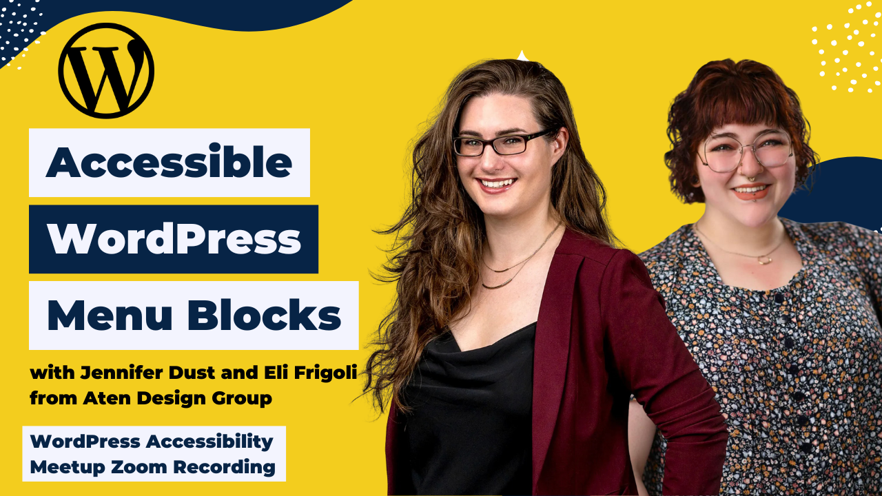 Accessible WordPress Menu Blocks