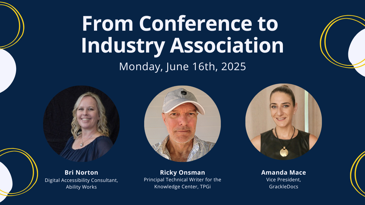 From Conference to Industry Association with Bri Norton, Ricky Onsman, and Amanda Mace on Monday, June 16th, 2025.