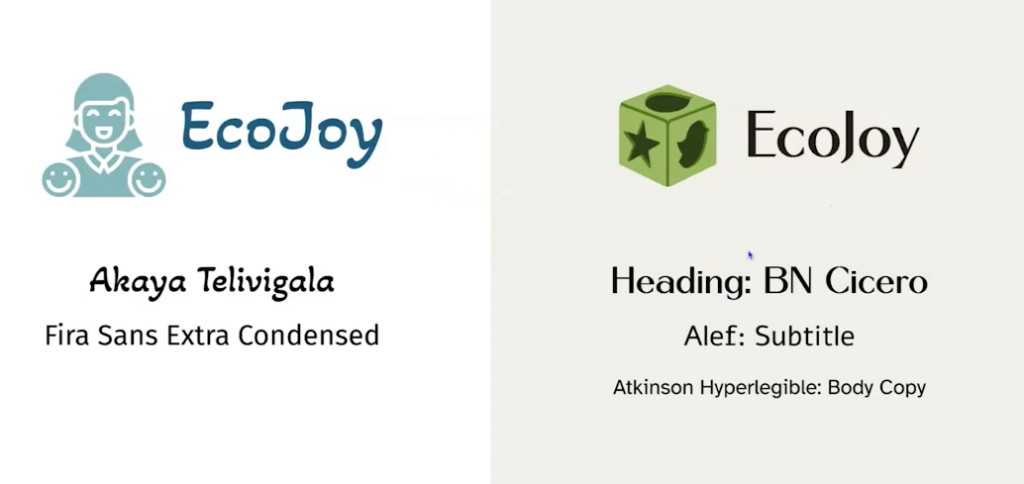 Ecojoy branding. Description in the article.