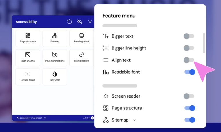 Ally toolbar. Read article for description.