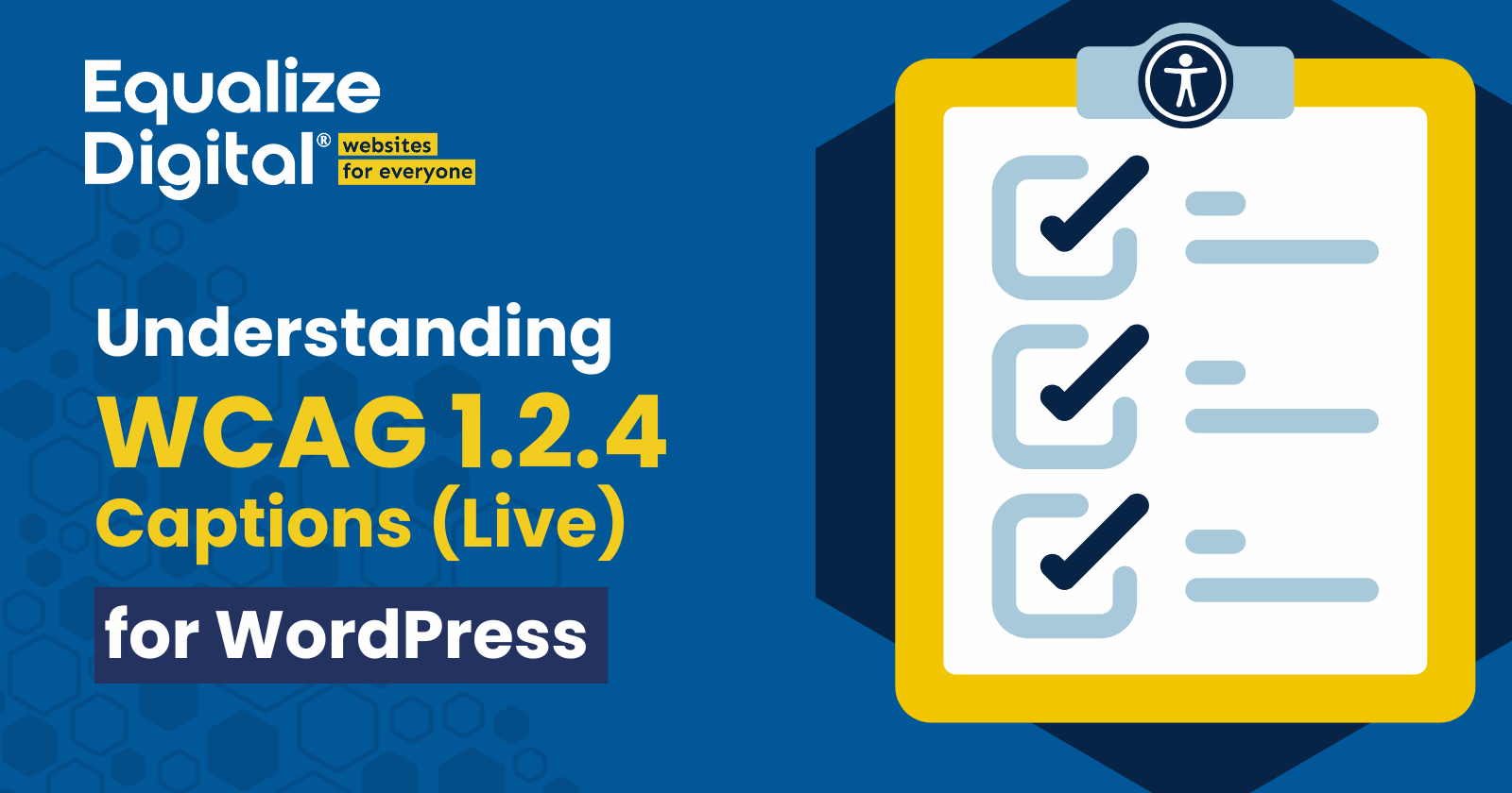 Understanding WCAG 1.2.4 Captions (Live) for WordPress