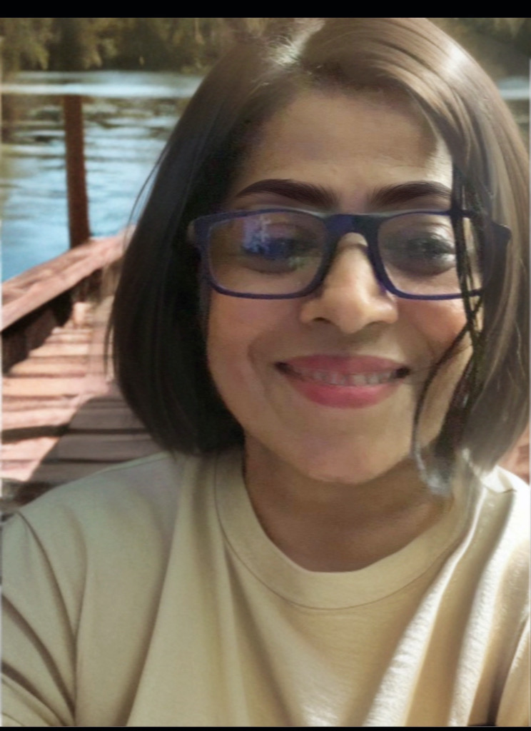 Woman smiling