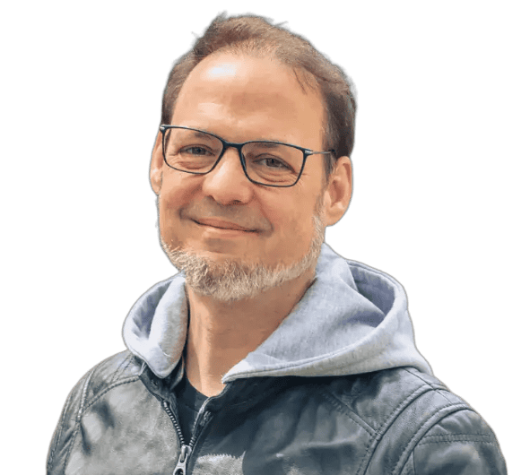 Markus Chvojka, smiling